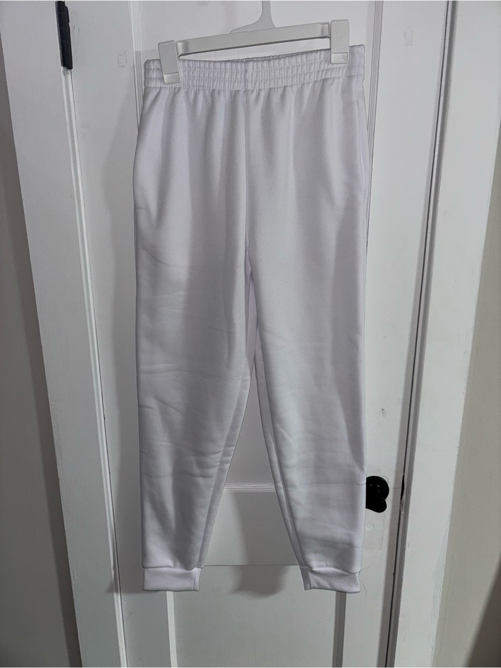 Women’s White Cozy Jogger Pants - Unbranded